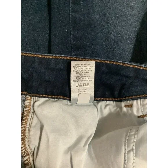 Maurices High-Rise Dark Wash Skinny Jeans Size 14W Stretch Denim - Picture 6 of 7